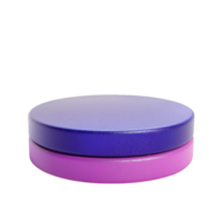 Generated AI Blue purple pedestal of platform display isolated on transparent background png