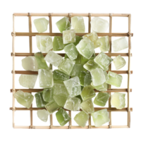 Generated AI Cucumber-Infused Ice Cubes on transparent background png