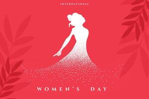 beautiful happy women's day wishes card with magical effect vector