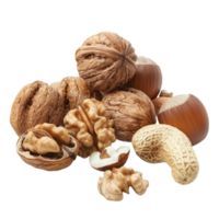 Generated AI Walnuts Dry Fruits on transparent background png