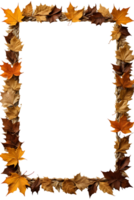 dry leaves frame border transparent background png