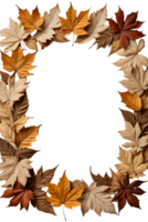 dry leaves frame border transparent background png