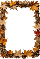 dry leaves frame border transparent background png