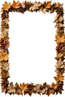 trocken Blätter Rahmen Rand transparent Hintergrund png