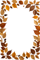 dry leaves frame border transparent background png