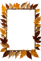 dry leaves frame border transparent background png