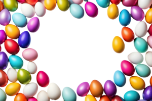 Colorful Egg Border Frame Transparent png