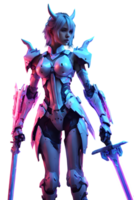 Girls with armored transparent background png