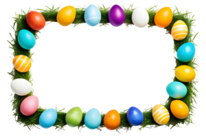 Colorful Egg Border Frame Transparent png