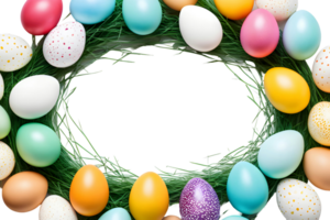 Colorful Egg Border Frame Transparent png