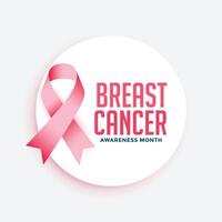 breast cancer awareness month campain poster design vector