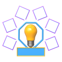 3d blanco y limpiar infografía modelo diseño para Bosquejo. pasos negocio datos visualización cronograma proceso png