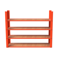 3D Rendering of Warehouse Shelf or Industrial rack png