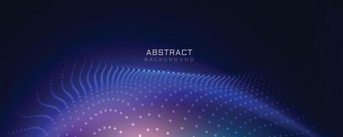 stylish blue technology particles background vector