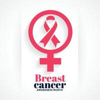 october month of breast cancer awareness month design vector