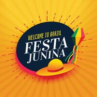 brazil festa junina celebration background vector