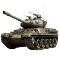 ein Militär- Panzer auf ein transparent Hintergrund png