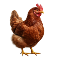 un' pollo in piedi su un' trasparente sfondo png