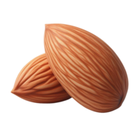 A pile of almonds on a transparent background png