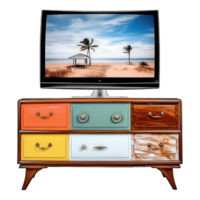 Television on table png