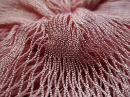 Macro of red net texture photo