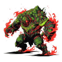 monster gaming karakter tee, vrij png