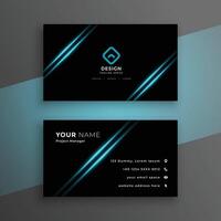 eye catching stylish corporate business card template for professional identity vector