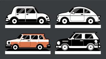 Flat Car Collection vector