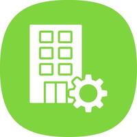Firm Glyph Curve Icon Design vector