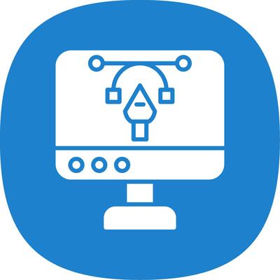 Design Glyph Curve Icon Design