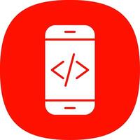 App Development Glyph Curve Icon Design vector