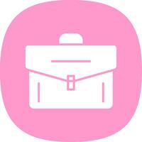 Portfolio Glyph Curve Icon Design vector