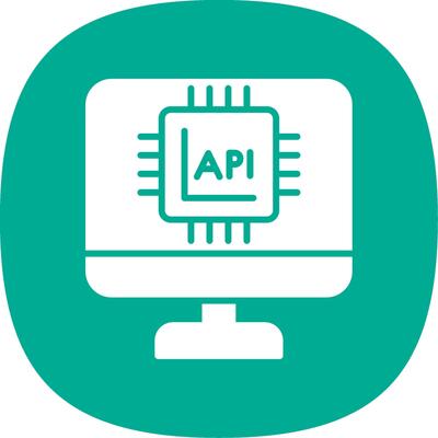 Api Interface Glyph Curve Icon Design