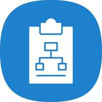 Work Flow Glyph Curve Icon Design vector