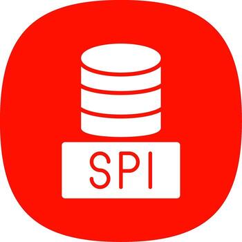 sql bases de datos glifo curva icono diseño vector