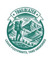 HIking Mountain T-Shirt Design free Design vector