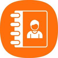 Authorship Glyph Curve Icon Design vector