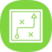 Business Strategy Glyph Curve Icon Design vector