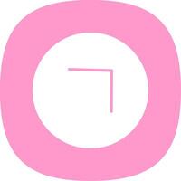 Chevron Glyph Curve Icon Design vector
