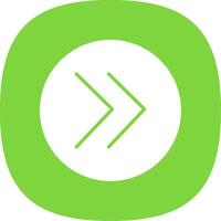 Chevron Glyph Curve Icon Design vector