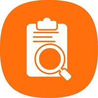 Review Glyph Curve Icon Design vector