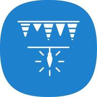 Garlands Glyph Curve Icon Design vector