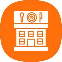 Restaurant Glyph Curve Icon Design vector