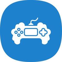 Game Glyph Curve Icon Design vector
