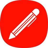 Pen Glyph Curve Icon Design vector