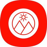 Image Glyph Curve Icon Design vector