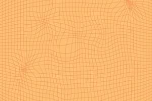 Orange retro psychedelic checkerboard pattern. Groovy funky textures. vector