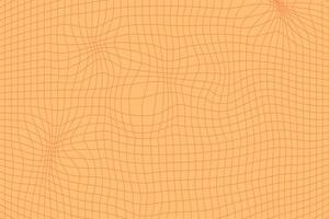 Orange retro psychedelic checkerboard pattern. Groovy funky textures. vector