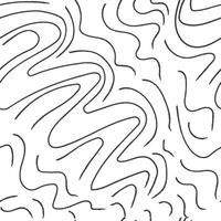 Wavy seamless pattern. Texture made in hand drawn pencil style. vector