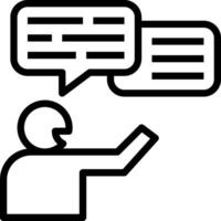 storytelling modern line style icon vector